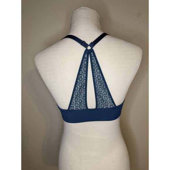 Victoria’s Secret Perfect Shape Front Clasp Bra 36C Blue - Picture 4 of 6